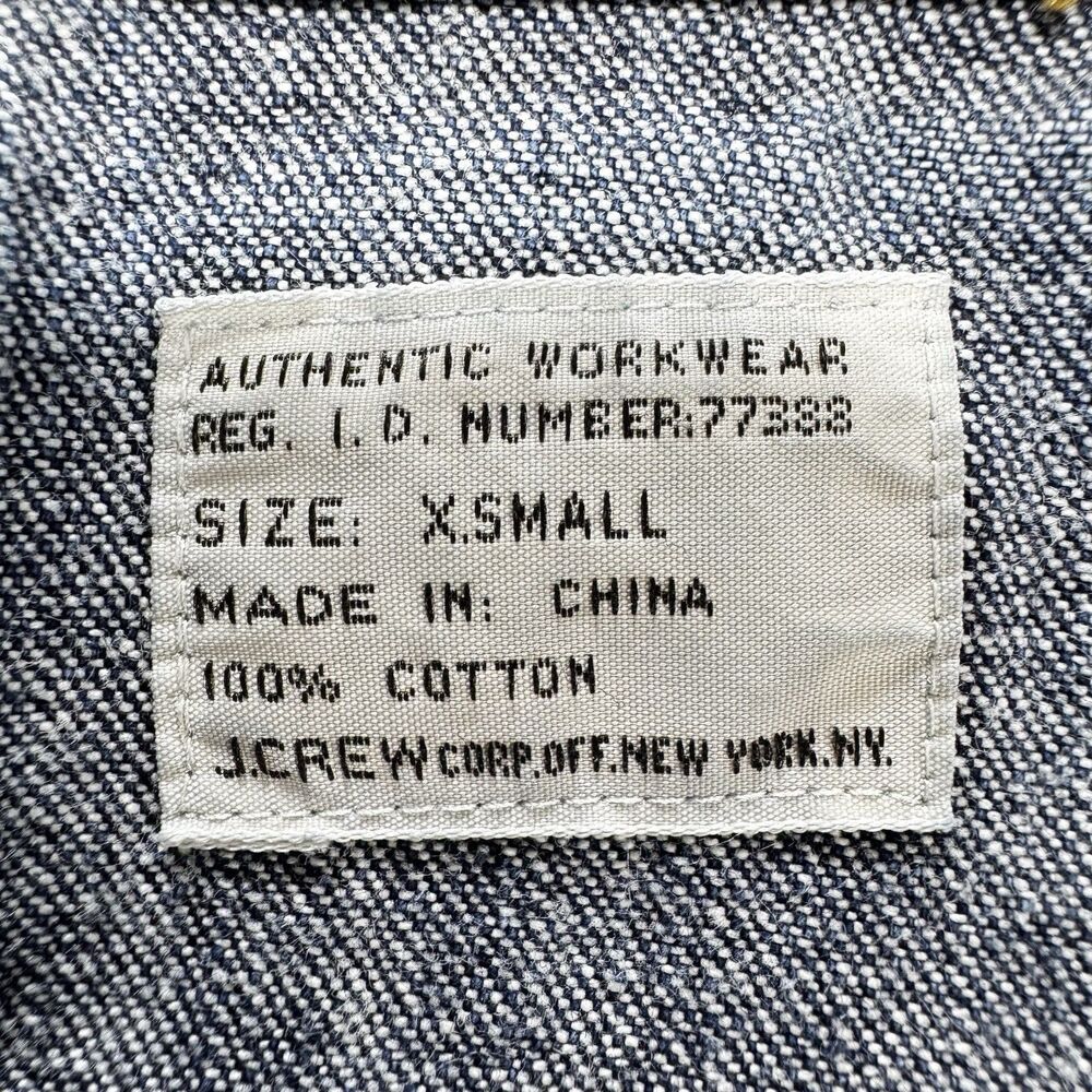 J Crew Denim Pearl Snap Shirt Men's XS Authentic Workwear Western SawTooth RARE - Picture 6 of 15